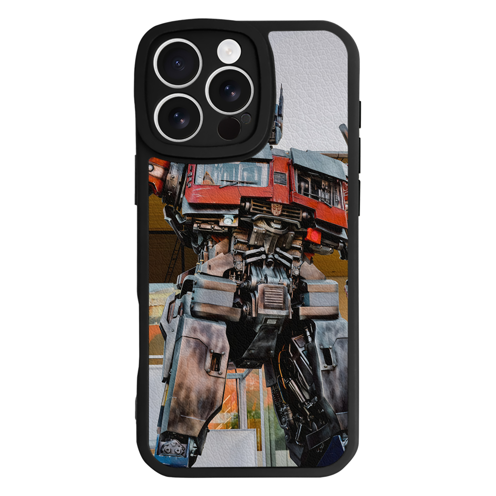 （画像用） Transformers トランスフォーマー 【iPhone 16シリーズ対応】シリコンスマホケース（レザー調） 材質：シリコン